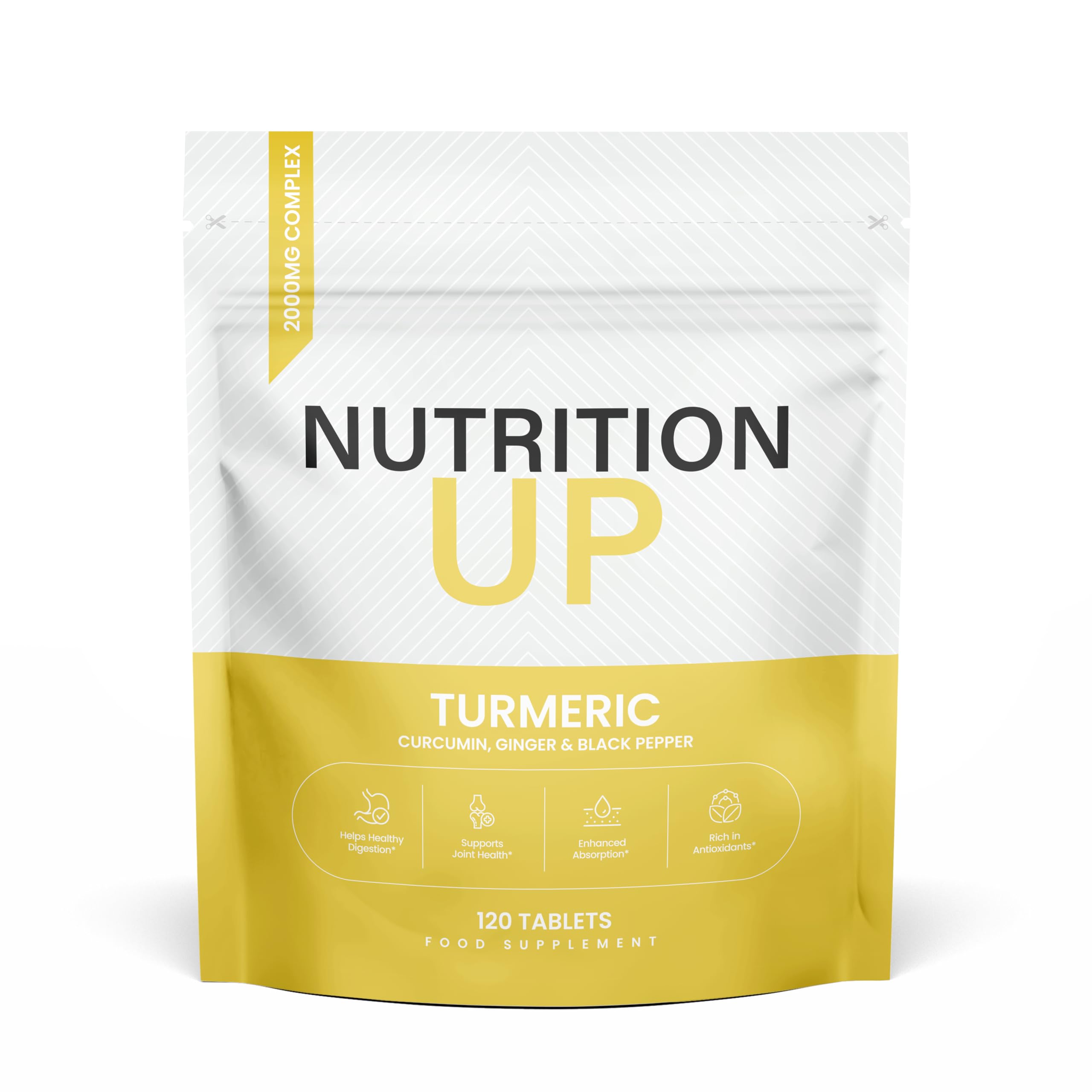 Turmeric Tablets 2000mg with Black Pepper & Ginger | 120 Tablets